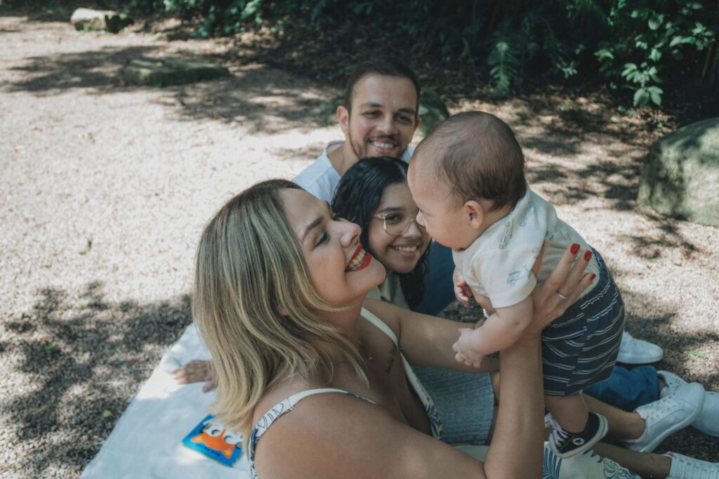 Vienna family with baby