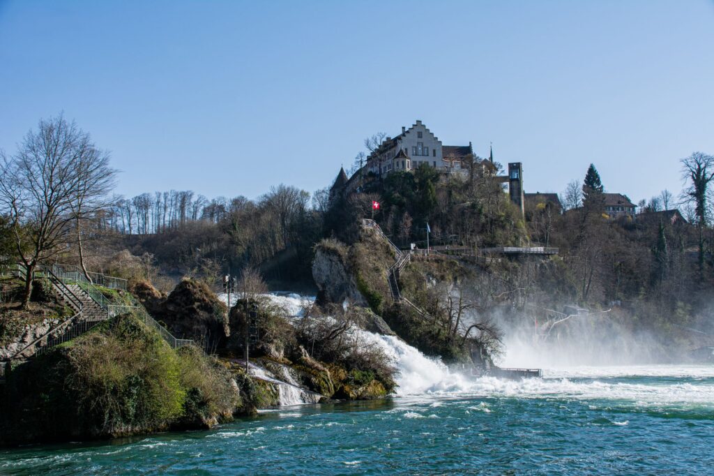 Schaffhausen Switzerland old town Rhine