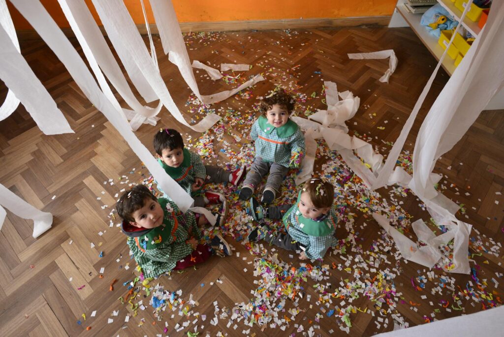 swiss kindergarten children playing