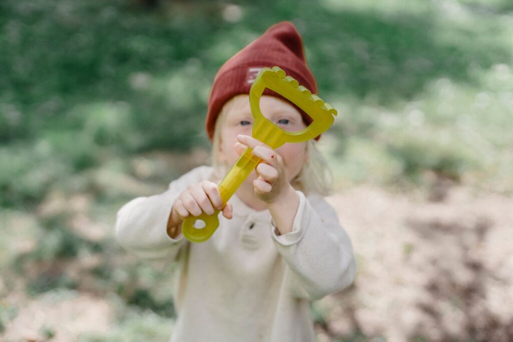 forest kindergarten children playing