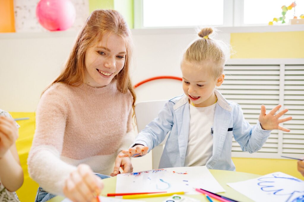 kindergarten teacher children