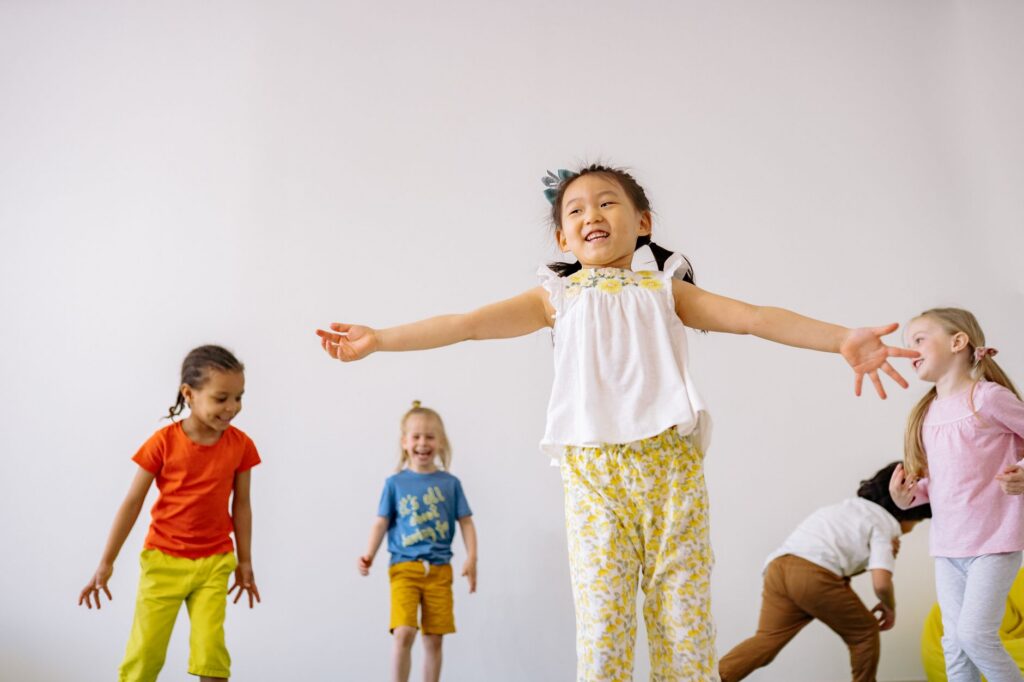 Berlin kindergarten children playing