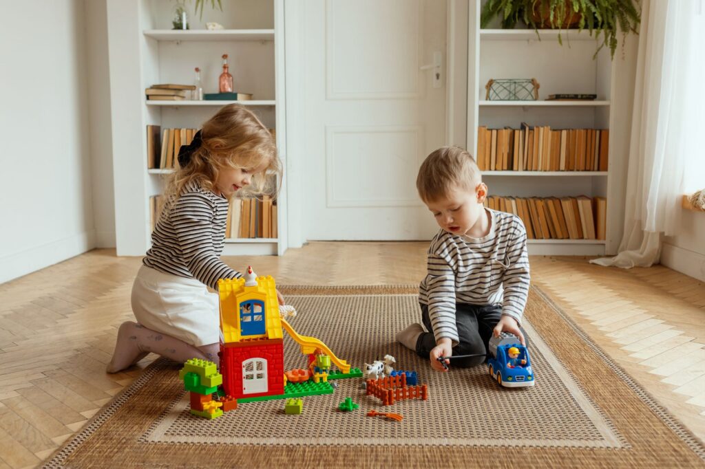 german kindergarten children playing